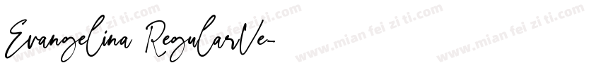 Evangelina RegularVe字体转换